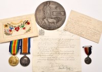 Lot 471 - First day of the Somme WWI Group of Medals,...