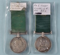Lot 490 - A Queen Victoria Long Service Volunteer Medal,...