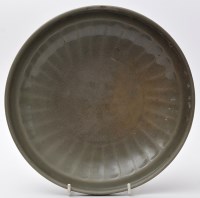 Lot 511 - Chinese Longquan Celadon dish, centre with...