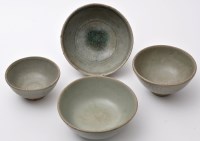 Lot 517 - Chinese Celadon bowl, with central roundel,...