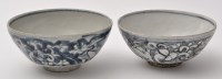 Lot 532 - Two Chinese blue and white bowls, the...