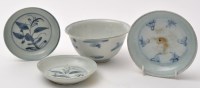 Lot 535 - Chinese blue and white 'Mandarin Duck' bowl,...