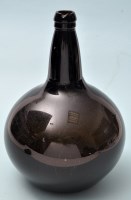 Lot 617 - Onion-shaped opaque glass bottle, tapering...
