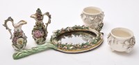 Lot 661 - Pair of Derby Stevenson & Hancock white ware...