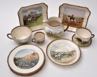 Lot 670 - Lionel Edwards: fourteen pieces of Copeland...