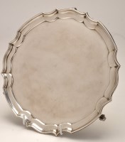 Lot 700 - An Elizabeth II silver salver, by W.H.D.,...