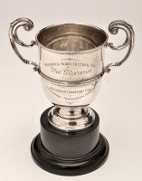 Lot 733 - An Edwardian silver two-handled presentation...