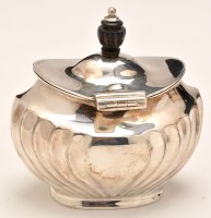 Lot 743 - An Edwardian silver tea caddy, by Atkin Bros.,...