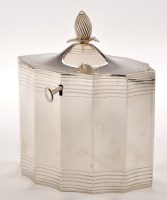 Lot 744 - A George III silver tea caddy, by Henry...