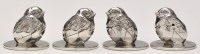 Lot 759 - Four silver menu holders, by Sampson Mordan,...