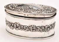 Lot 763 - A late Victorian silver box, by H. Mathews,...