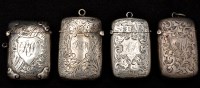 Lot 787 - A Victorian silver vesta case, by Hilliard &...