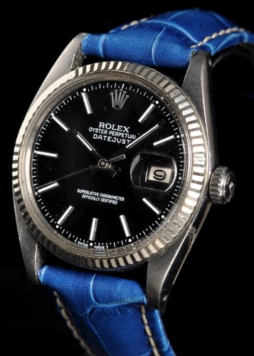 Lot 815 - Rolex Oyster Perpetual Datejust: a gentleman's...