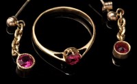 Lot 880A - A Burmese ruby ring, the circular facet cut...