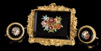 Lot 886 - A 19th Century Italian micro mosaic brooch,...