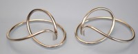 Lot 917 - A pair of Georg Jensen silver Alliance...