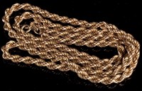 Lot 982 - A 9ct. yellow gold chain necklace, of twist...