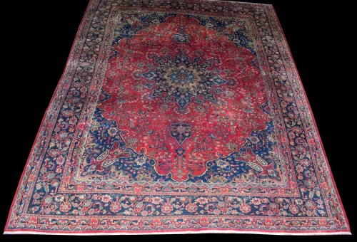 Lot 1025 - A Kashmar carpet, the central rosette...
