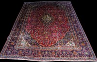 Lot 1026 - A Kashmar carpet, with central floral...