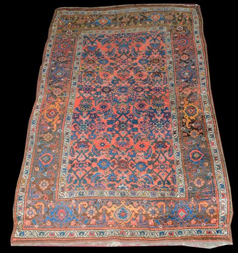 Lot 1042 - A Bidjar rug, with scrolling floral design to...