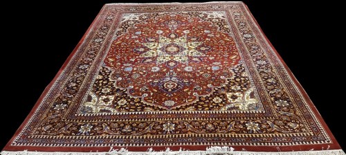 Lot 1071 - A Bidjar carpet, the central rosette medallion...