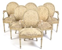 Lot 1152 - An important set of six Chippendale period...