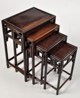 Lot 1174 - A set of early 20th Century Chinese hardwood...