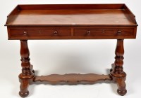 Lot 1185 - A Victorian mahogany side table, the...