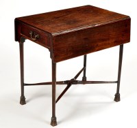 Lot 1200 - A George III mahogany Pembroke table, the...