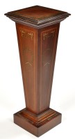 Lot 1208 - An Edwardian inlaid and painted mahogany...