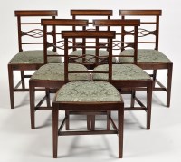 Lot 1210 - A set of six early 19th Century mahogany...