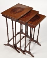 Lot 1212 - A nest of three early 20th Century mahogany...