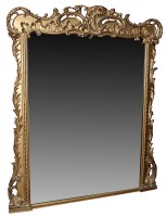 Lot 1227 - An early 19th Century style overmantel mirror,...