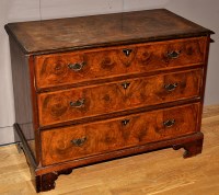 Lot 1228 - An early 19th Century burr walnut chest of...