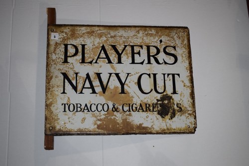 Lot 5 - 'Players Navy Cut Tobacco & Cigarettes' enamel...