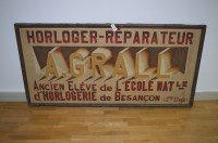 Lot 42 - A French advertising canvas inscribed...