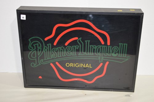 Lot 47 - An electronic advertising sign for 'Pilsner...