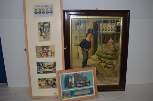 Lot 62 - 'Fry's chocolate' advertising cards, including,...