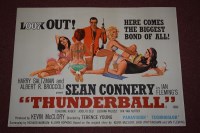 Lot 80 - 'James Bond Thunderball' (1965) British quad...