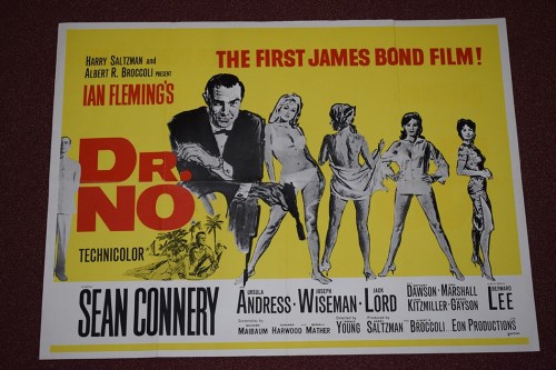 Lot 81 - 'James Bond Dr No' re-release British Quad...