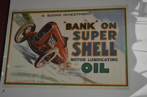 Lot 92 - 'Shell' advertising poster, 1969 reprint of no....
