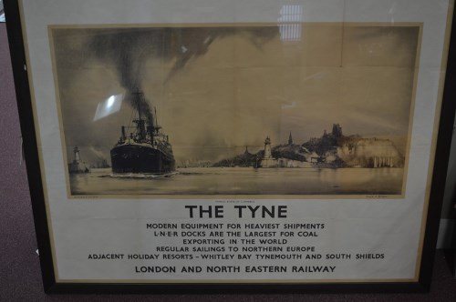 Lot 113 - LNER travel poster for 'The Tyne', with...