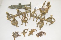 Lot 126 - Ashanti gold weights, to include: a scorpion;...