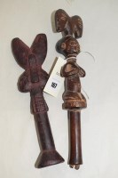 Lot 167 - A West African Yoruba Shango dance wand,...