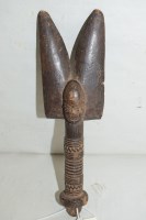 Lot 176 - A West African Yoruba Shango carved wooden...