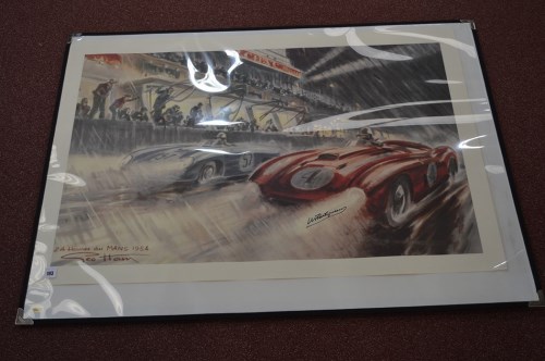 Lot 193 - Motoring posters: '24 Heures du Mans 1954',...