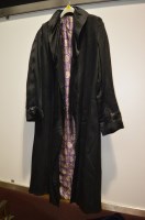 Lot 219 - A Victorian gentleman's black silk house robe...