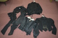 Lot 222 - Victorian women's clothing, to include: black...