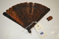 Lot 242 - A 19th Century Chinese carved tortoiseshell...