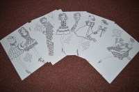 Lot 248 - Thirty original fashion drawings, by Rosalind...